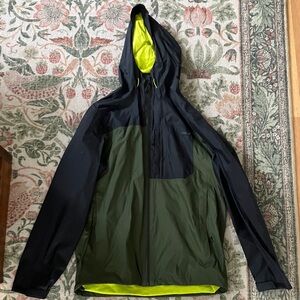 Mountain Hardwear rain jacket.